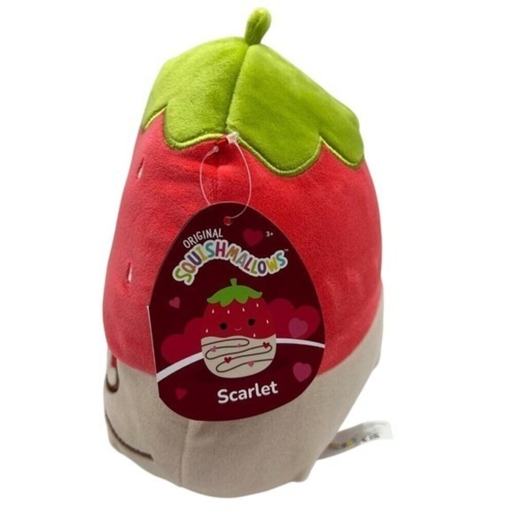Squishmallows 8" Scarlet Chocolate Dipped Strawberry Valentine Plush NEW - Picture 3 of 4